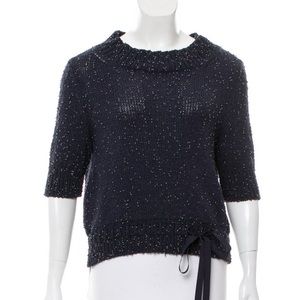 Yves Saint Laurent embellished knit sweater